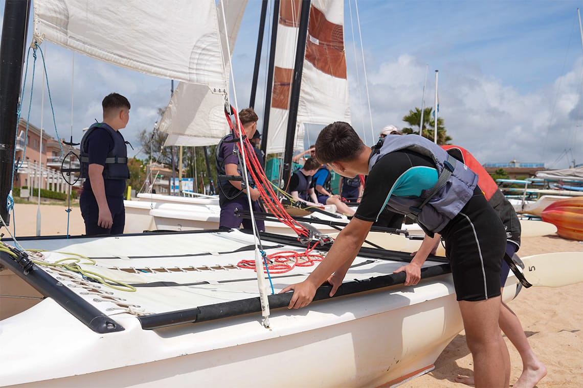 Platja daro spain school tour beach acivities