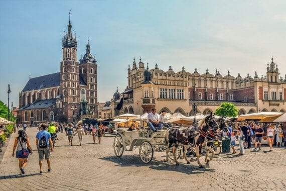 school education tours krakow poland horse cart