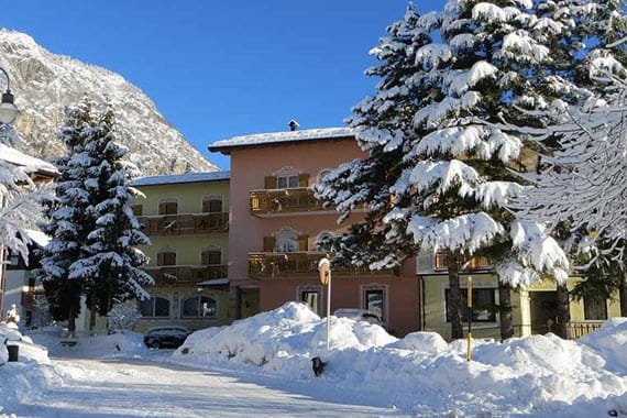 hotel fai italy exterior ski trip