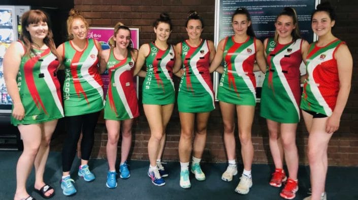 beccy and the Ladies team at North Dragons