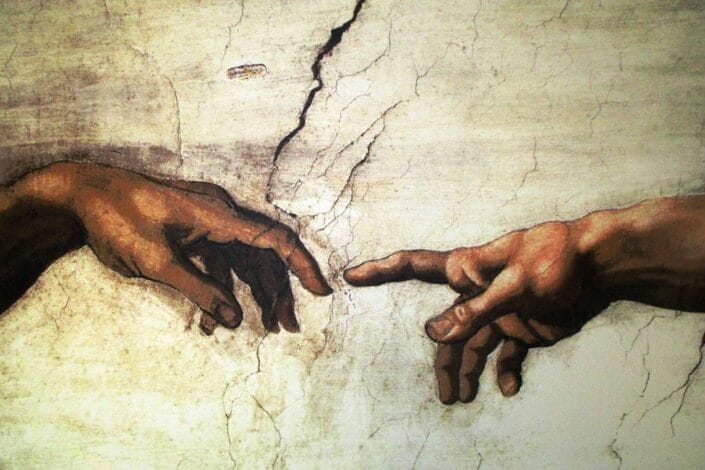 Michaelangelo hand of god Religious Education Trips to Rome