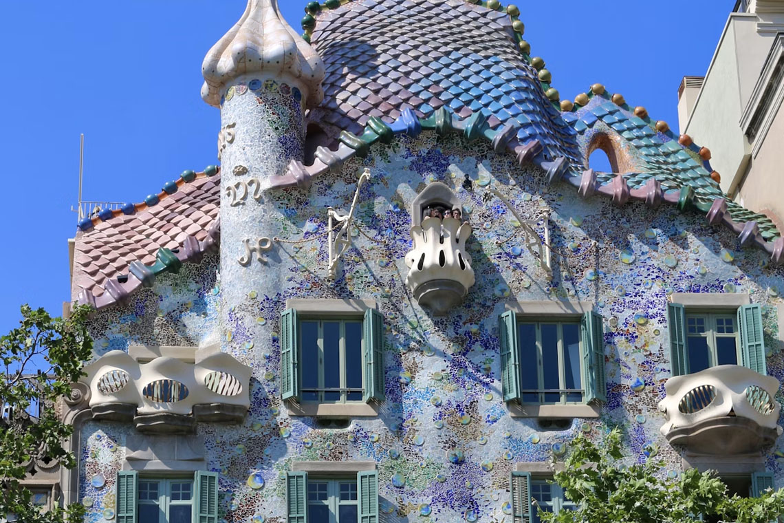 Casa Batlló, Passeig de Gràcia, Barcelona, Spain