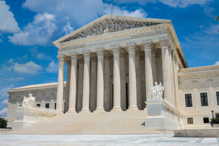 Supreme court building Washington DC